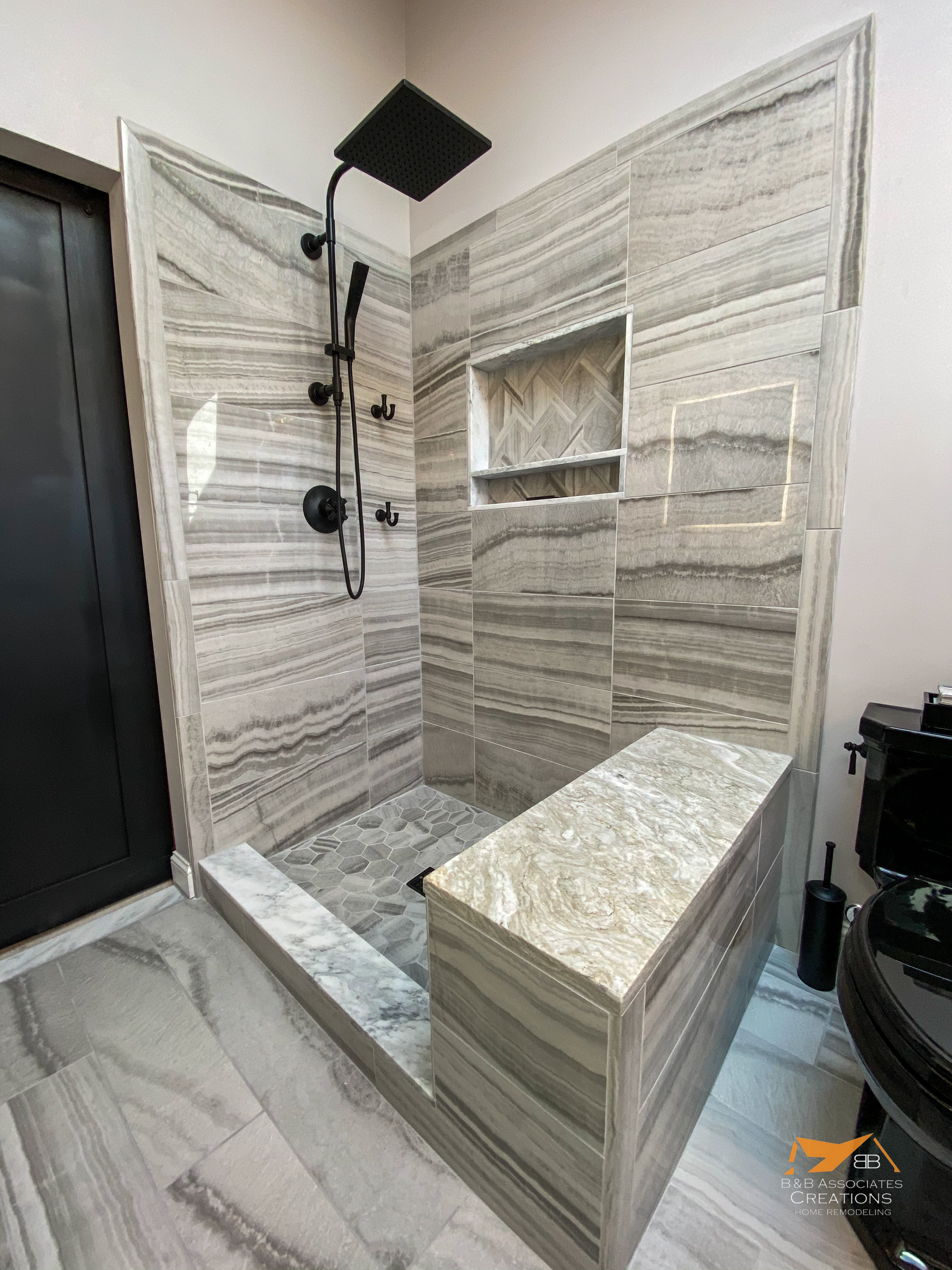 Contemporary bathroom remodel in Gladwyne by B&B Associates Creations — photo 3